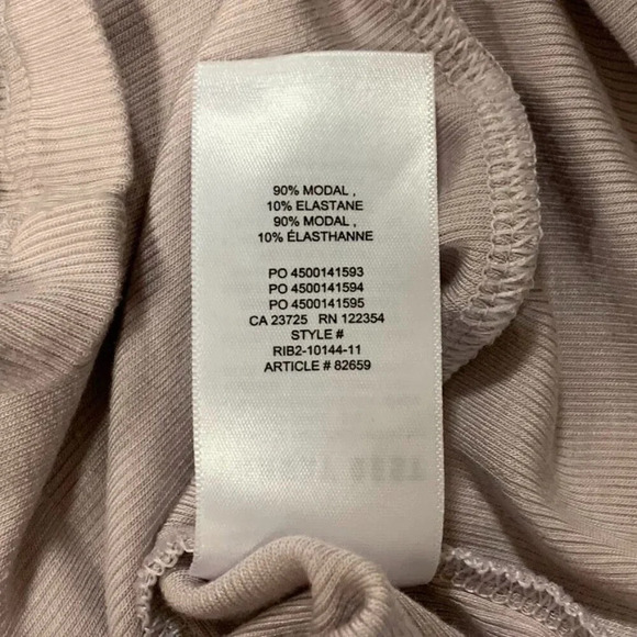 Aritzia Sunday Best Women's Ribbed V Neck Short Sleeve Shirt Size S - Picture 7 of 11